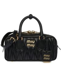 Miu Miu - Arcadie Matelassé Leather Bag - Lyst