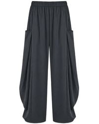 MEIMEIJ - Draped Cargo-Pocket Palazzo Pants - Lyst