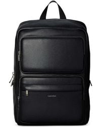 Calvin Klein - Grained-Texture Zip-Fastening Backpack - Lyst