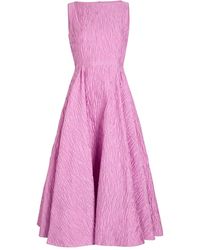ROKSANDA - Tera Textured A-Line Midi Dress - Lyst