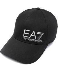 EA7 - Casquette en coton à logo brodé - Lyst