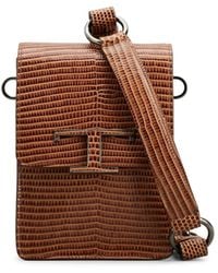 Tod's - Logo-Plaque Leather Crossbody Bag - Lyst