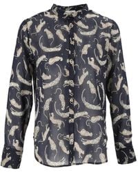 forte_forte - Royal Leopard-Print Long-Sleeve Shirt - Lyst