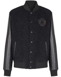 Balmain - Varsity Bomber Jacket - Lyst
