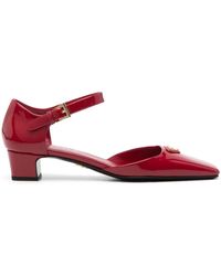 Prada - Escarpins En Cuir À Fini Verni 35 Mm - Lyst