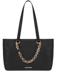 Love Moschino - Logo Chain Shoulder Bag - Lyst
