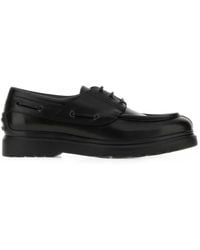 Tod's - Lace-Up Leather Boat Shoes - Lyst