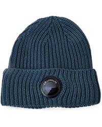 C.P. Company - Extrafine Merino Wool Lens Beanie Hat - Lyst