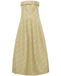 Jonathan Simkhai - Octavia Strapless Jacquard Maxi Dress - Lyst
