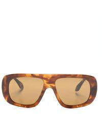 Giorgio Armani - Logo-engraved Oversize-frame Sunglasses - Lyst