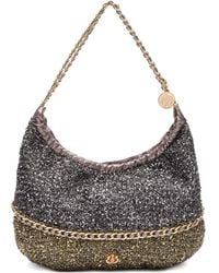 Isla - Schoudertas Met Textuur En Verfraaid Met Ketting - Lyst