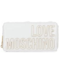 Love Moschino - Logo-Lettering Zip-Around Wallet - Lyst