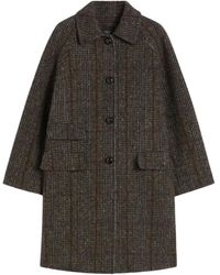 Weekend by Maxmara - Prince Of Wales Wool Coat - Lyst