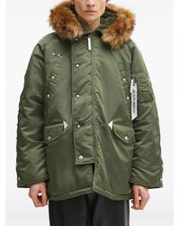Alpha Industries - X Thug Club Hooded Stud-Embellished Jacket - Lyst