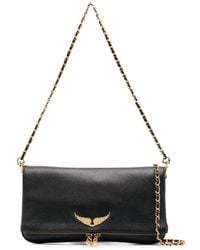 Zadig & Voltaire - Bolso de hombro Rock con placa del logo - Lyst