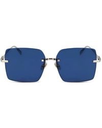 Ferragamo Eyewear - Square-Shape Rimless Sunglasses - Lyst