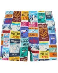 DSquared² - Ski Pass Graphic-Print Boxer Shorts - Lyst