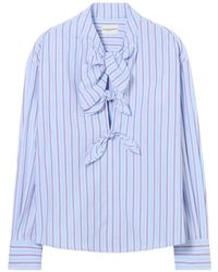 Claudie Pierlot - Blouse Rayée En Popeline - Lyst
