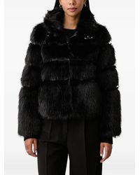 Patrizia Pepe - Buckle-Detail Faux-Fur Jacket - Lyst