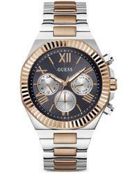 Guess USA - Roestvrij Stalen Chronograph 44 Mm Horloge - Lyst