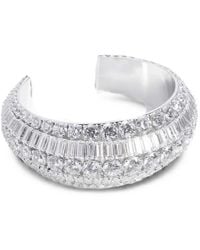 Swarovski - Hyperbola Crystal-Embellished Cuff Bracelet - Lyst