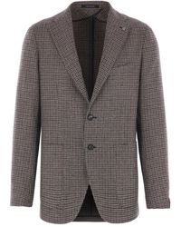 Tagliatore - Blazer con motivo pied de poule - Lyst