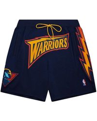 Mitchell & Ness - X Just Don Golden State Warriors Authentic Shorts - Lyst