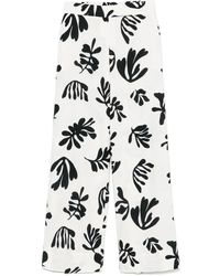Marella - Printed Trousers - Lyst