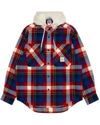 Aape By A Bathing Ape - Check-Pattern Hooded Shirt - Lyst