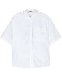 Herno - Hemd Mit Logo-Stickerei - Lyst