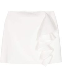 MSGM - Ruffled Frayed Mini Skirt - Lyst