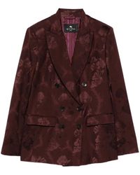 Etro - Chaqueta con motivo floral en jacquard - Lyst