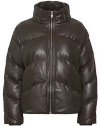 Gestuz - Quilted Leather Jacket - Lyst