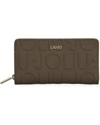 Liu Jo - Logo-Embossed Zip-Around Wallet - Lyst