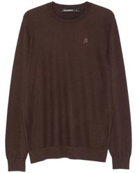 KARL LAGERFELD - Logo-Embroidered Waffle-Knit Sweater - Lyst