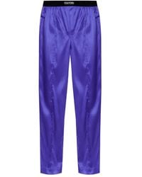 Tom Ford - Logo-Waistband Silk Pyjama Pants - Lyst