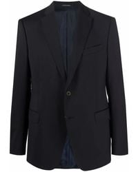 Emporio Armani - Fitted Single-Breasted Blazer - Lyst
