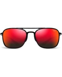 Maui Jim - Keokea Mirrored Square-Frame Sunglasses - Lyst
