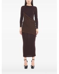 Tessitura Body Couture - Asymmetric Long-Sleeve Maxi Dress - Lyst