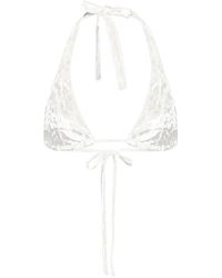 forte_forte - Triangle Velvet Bikini Top - Lyst