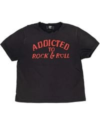 HTC - Addicted Distressed Slogan-Print T-Shirt - Lyst