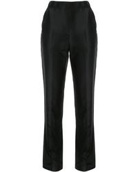 Macgraw - High-Waisted Silk Trousers - Lyst