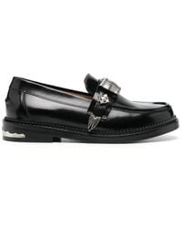 Toga - Buckle-Detail Leather Loafers - Lyst