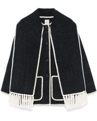 TOTEME - Chaqueta con bufanda bordada - Lyst
