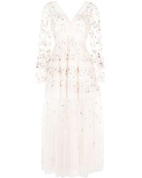 Needle & Thread - Garland Ribbon Embroidered Gown - Lyst
