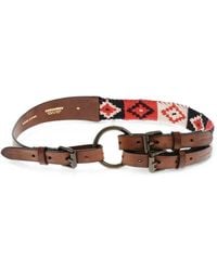 DSquared² - Knit-Detail Double-Strap Belt - Lyst