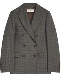 Dries Van Noten - Double Breasted Wool Blazer - Lyst