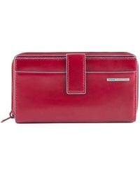 Piquadro - Coin Leather Wallet - Lyst