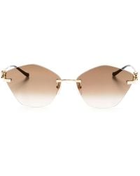 Cartier - Panthère De Cartier Geometric-Frame Sunglasses - Lyst