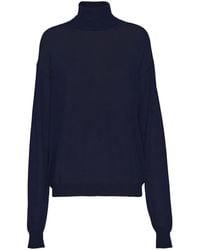 Prada - Pull En Cachemire À Col Roulé - Lyst